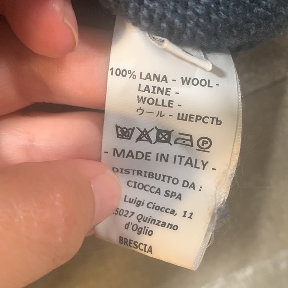 Rossopuro 💯 wool made in Italy crop sweater size small - Picture 3 of 6